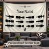 Sleep Token Personalized Tapestry Support Custom Name, Wall Art Home Decoration