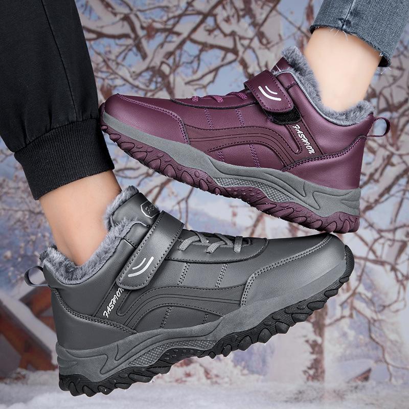 Пара обуви для пожилых людей, обувь для мам, зимние бархатные теплые нескользящие мягкие подошвы, зимние сапоги для пап среднего и пожилого возраста