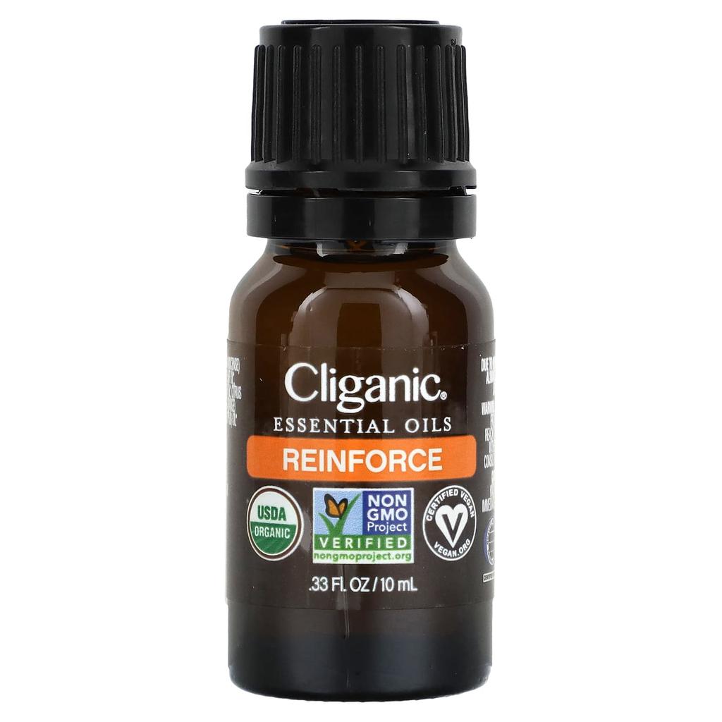 Cliganic Essential Oil Blend, Reinforce, 0.33 Fl Oz (10 Ml)
