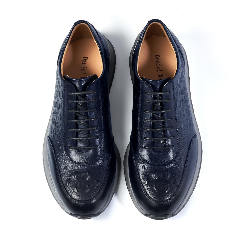 Модная мужская обувь 2024 года из натуральной коровьей кожи с крокодиловым узором, повседневные кроссовки на шнуровке, классические европейские дорожные оксфорды