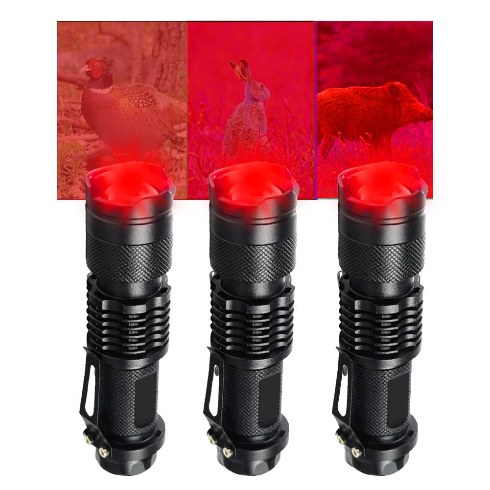 850nm LED Aluminium Alloy Infrared Zoom Flashlight IR Night Vision Hunting Torch