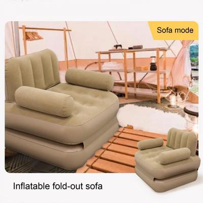 Воздушный диван-кровать с насосом, ремонтная сумка для хранения, автоматическая односпальная двухместная складная надувная спальная кровать со спинкой