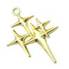 10pcs Versatile Alloy Pendant Four Pointed Star Pendants for DIY Jewelry Projects Fashionable  Accessory Pendants Decor
