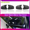 For BMW 5-Series E60 E61 LCI Sedan 2008 2009 2010 Glossy Black Carbon Fiber Look Sticker Style Rear View Mirror Cover