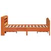 Solid Wood Bed without Mattress Wax Brown 120 x 190 cm Pine Wood