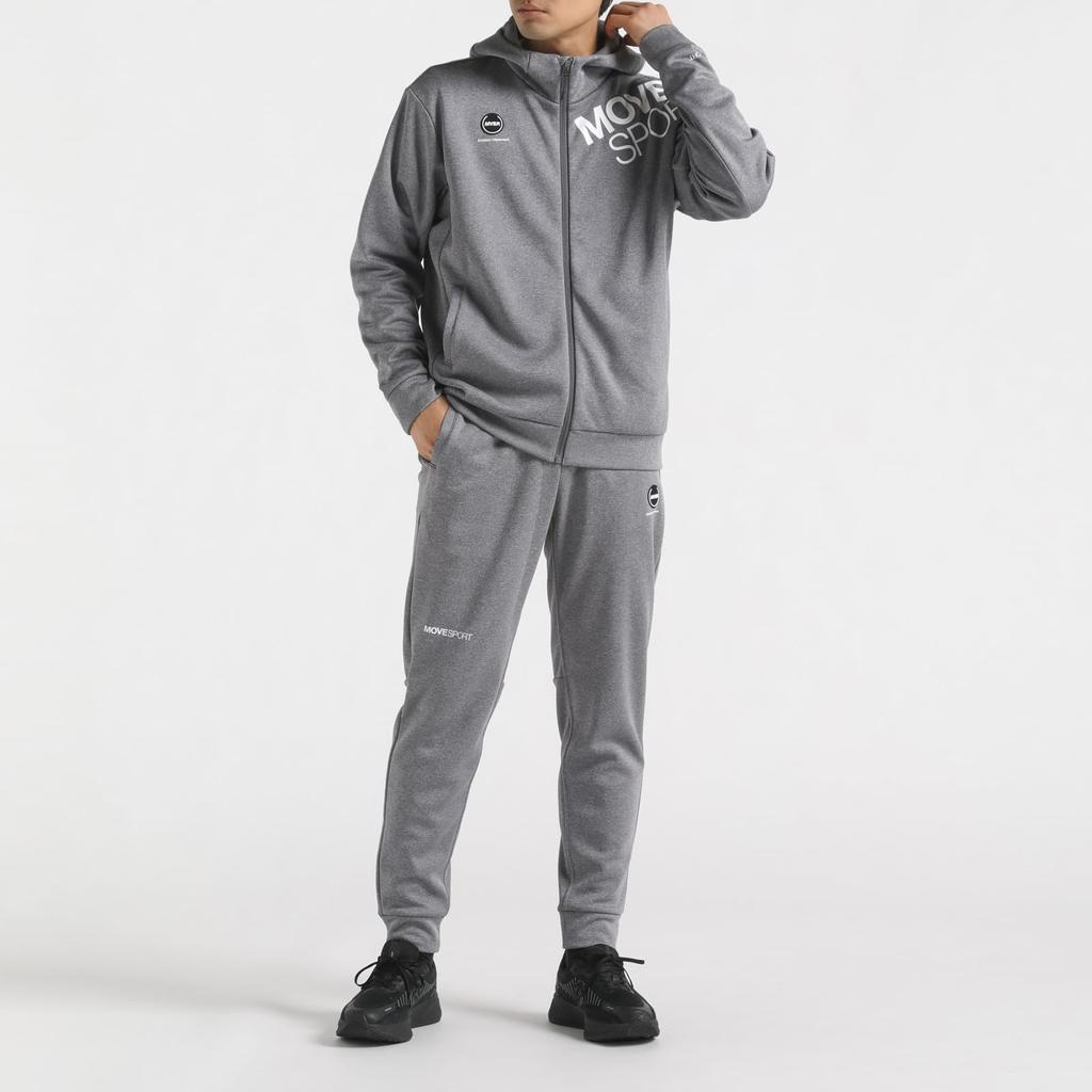 Sweatshirt Descente Full Zip Hoodie Stretch Training Running Gray M [Move Sports]