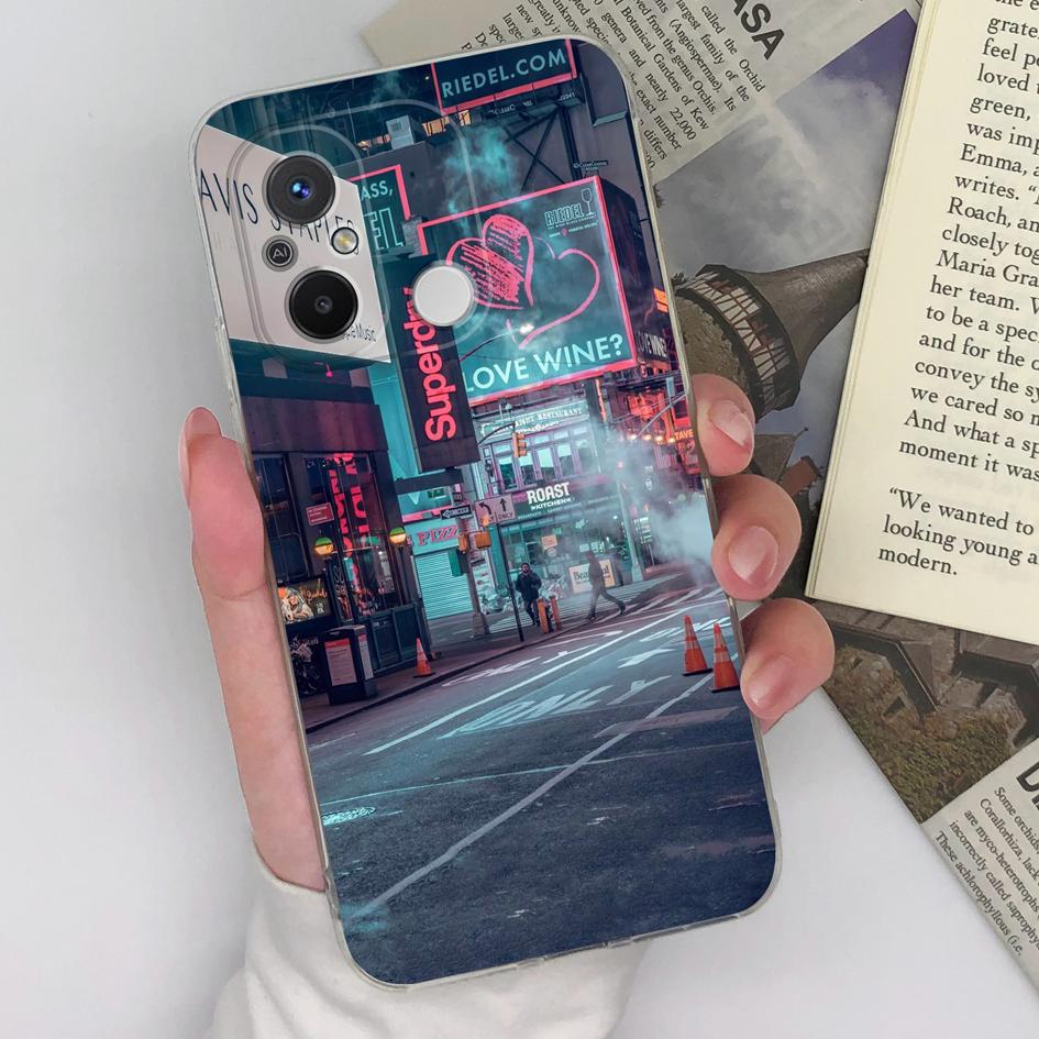 Прозрачный чехол для Xiaomi Redmi Note 8 9 10 11 12 Pro Plus Redmi 10C 12C 11 Prime 9A 9C, задняя крышка телефона, силиконовый мягкий ТПУ, модные бамперы для телефона Redmi