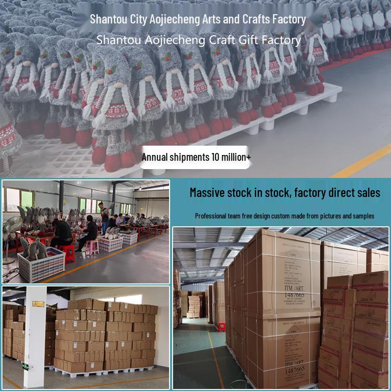 Светящийся гном с пайетками и Рудольф Рождественские украшения