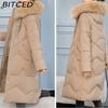 BITCED Women's Padded Coat - Plus Size, Mid-Length Winter Jacket