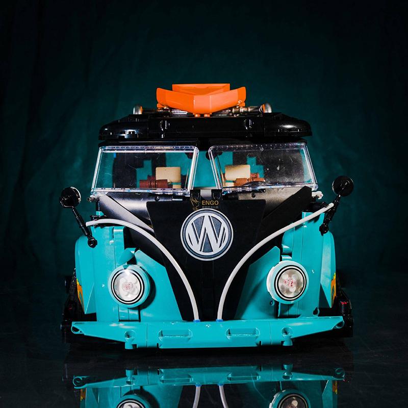 Технический классический кемпер фургон автомобиль строительные блоки конструкционные кирпичи игрушка автомобиль подарок для взрослых детей