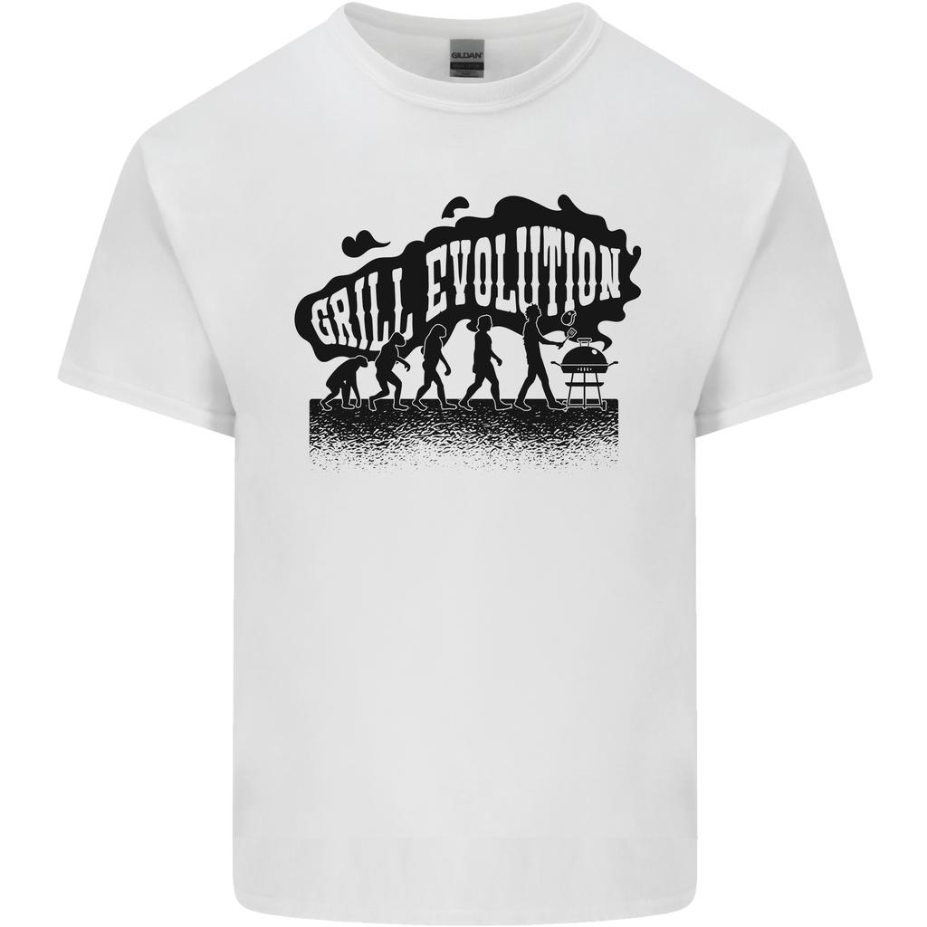 Grill Evolution Funny BBQ Braai Unisexs Light Cotton TShirt