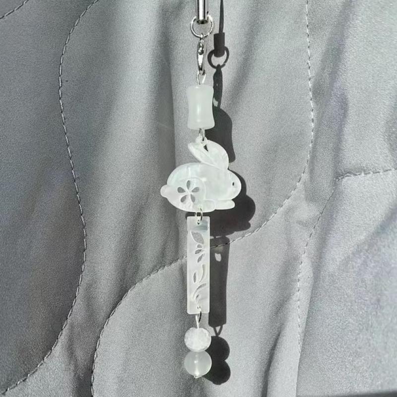 Милые аниме бусины подвески для телефона ремешок шнурок кавайный кролик брелок кулон для iPhone книги аксессуары для камеры мини чернила Корея