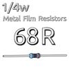 200 шт. 1/4 Вт металлопленочный резистор 33R Ом 36 39 43 47 51 56 62 68 75 82 91 100 120 150 180 200 220 240 270R Ом Ом 1% допуск Perintang WATT