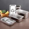 Rust-proof Food Storage Box Rectangular Food Preparation Box Canteen Food Basin  Hotel