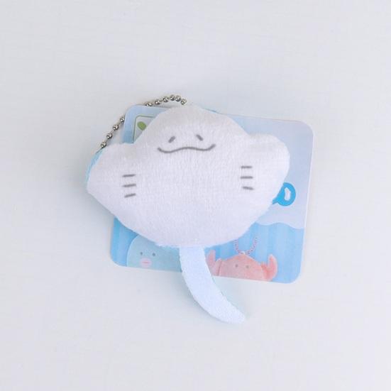 Lovely Fish Plush Pendant Cartoon Marine Animal Devil Rays Doll Plushies Ornament