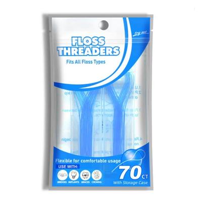 Доктор. Chica FLOSS THREADERS Зубная нить для ортодонтических мостовидных имплантатов, 70 шт., 1 шт.