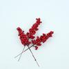 10Pcs Mini Round Artificial Red Berries Xmas Flower New Year Home Ornaments