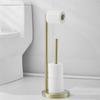Toilet Paper Roll Holder Brushed Gold Paper Rack Black Tissue Holder Floor Standing Paper Holder Nickel Paper Ranger