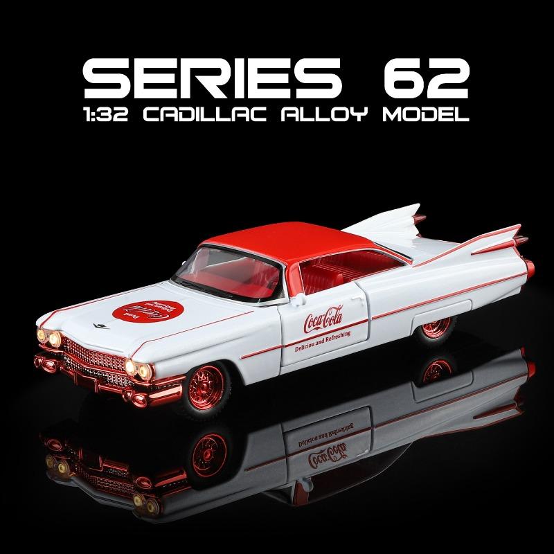 Модель 1/32 1961 года Cadillac Series 62 Кабриолет Металлическая Модель Автомобиля Звук Свет Детская Металлическая Игрушечная Машинка Миниатюрная Voiture