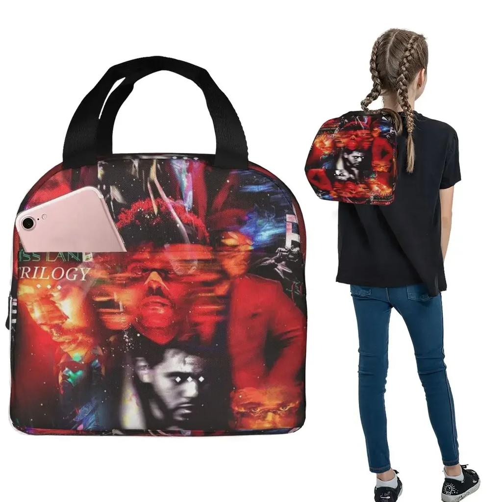 The Weeknd After Hours Till Dawn Tour Изолированная сумка-ланчбокс для женщин и детей Портативные контейнеры для еды Термосумка-ланчбокс Сумка-тоут