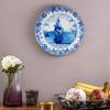 Delftware Dutch Blue Pottery Ship Inspired Home Decor Wall Plate 25.4 Cm