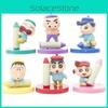 Adorable Crayon Shin-chan Figurine Set For Desktop Car Cake Decoration Collectible Pvc