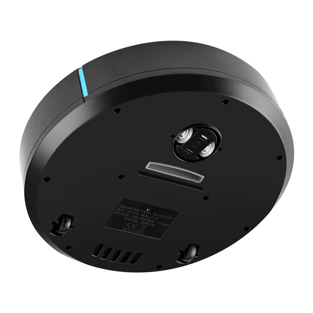USB Rechargeable Automatic Smart Robot Vacuum Floor Cleaner Household Sweeping Machine Black