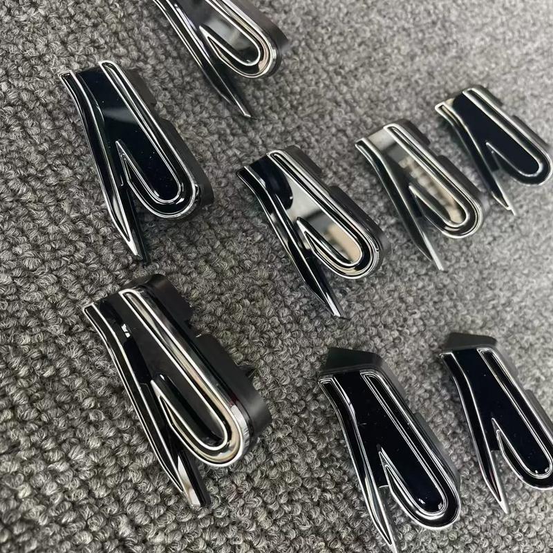 for Volkswagen 3D ABS Car Front Grille Emblem Badge RLine Golf 5 6 7 8 GTI Touareg J179 Passat Polo Jetta Tiguan Beetle Accessories R4S