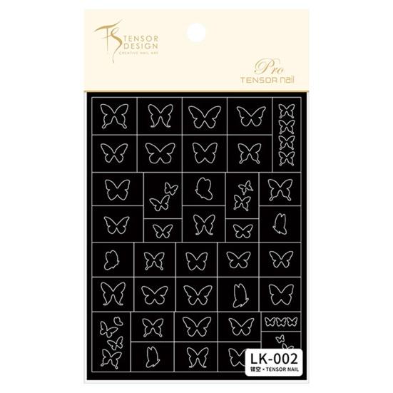 Nail Art Template Creative Heart Star Flower Butterfly Stencil Nail Stickers Decoration DIY Manicure Tool Stamping Spray Cutout Nail Sticker Template