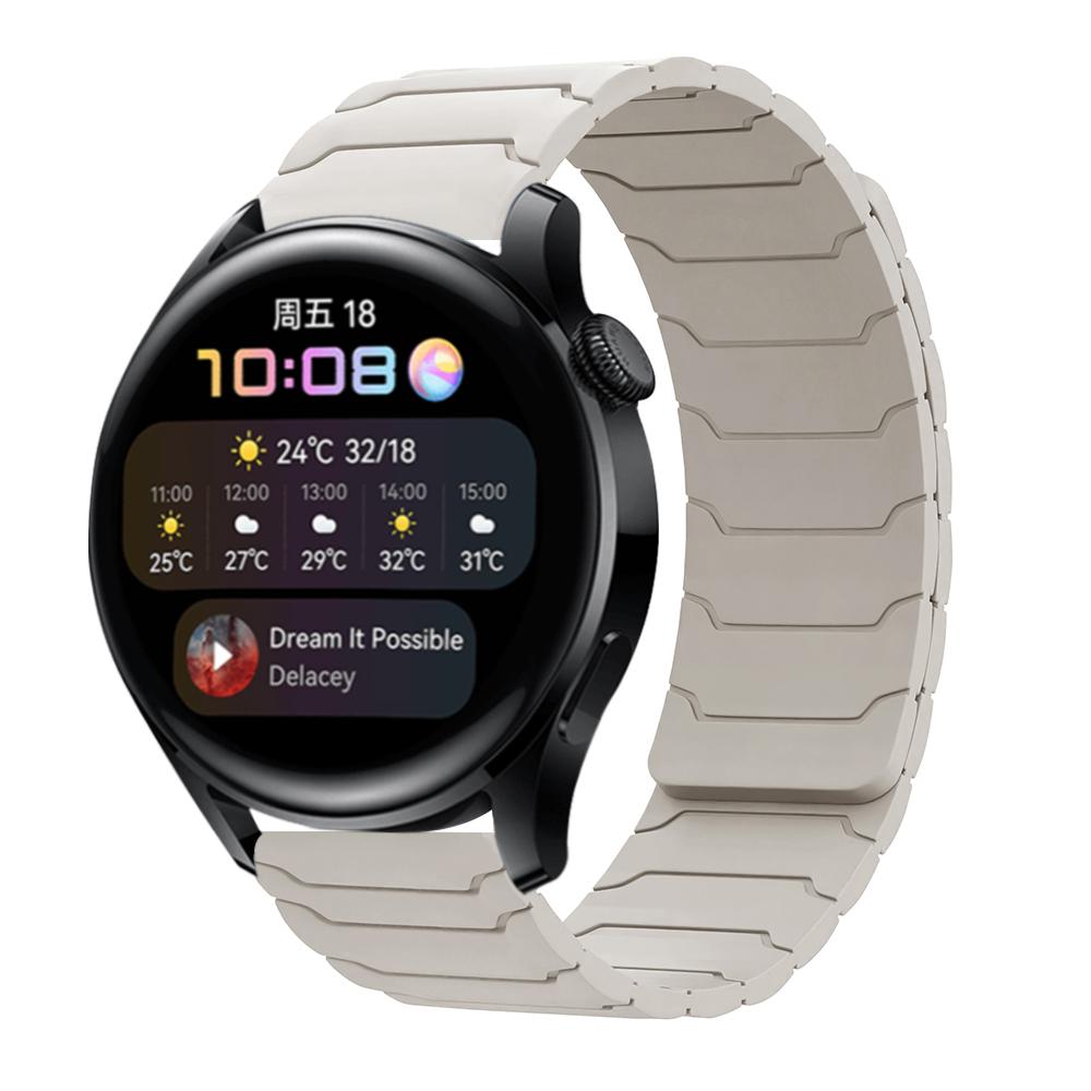 Силиконовый магнитный ремешок 20мм 22мм 18мм для Samsung Galaxy watch 7/6/5 active 2 amazfit браслет HUAWEI watch GT 2e 3 ремешок