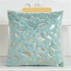Home Pillowcase Two-sided Plush Hot Stamping Feathers Cushion Cover