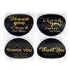 500Pcs/roll THANK YOU Stickers Four Color Business Card Set Customer Business Sealing Sticker Labels Birthday Wedding Gifts Card