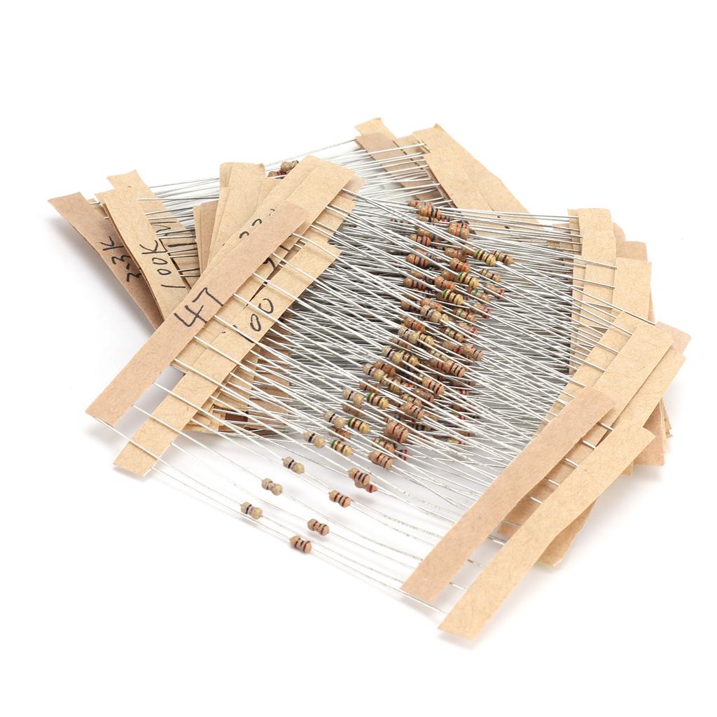 300Pcs Carbon Film Resistor 30 Values 5percent Graphite Assortment Set DIY 10 Ohm 1M Ohm 1 6W