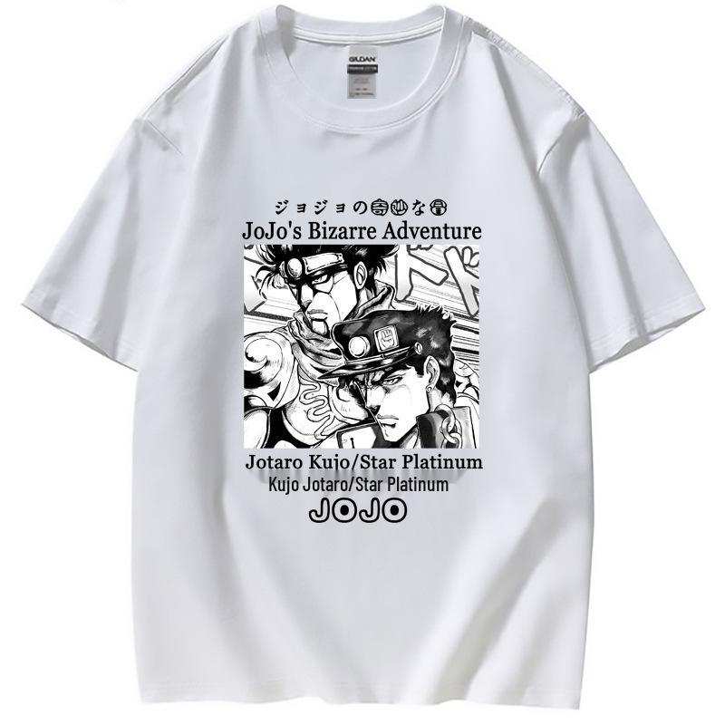 Летняя женская футболка JoJo's Bizarre Adventure Jotaro Star Platinum