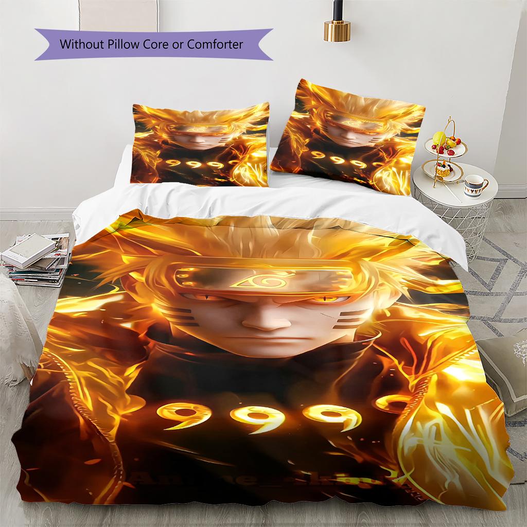 Мультяшный Узор Комплект Постельного Белья Одеяло Пододеяльник Наволочка Домашний Декор Подарок на День Рождения (1 пододеяльник + 2 наволочки, без наполнителя)