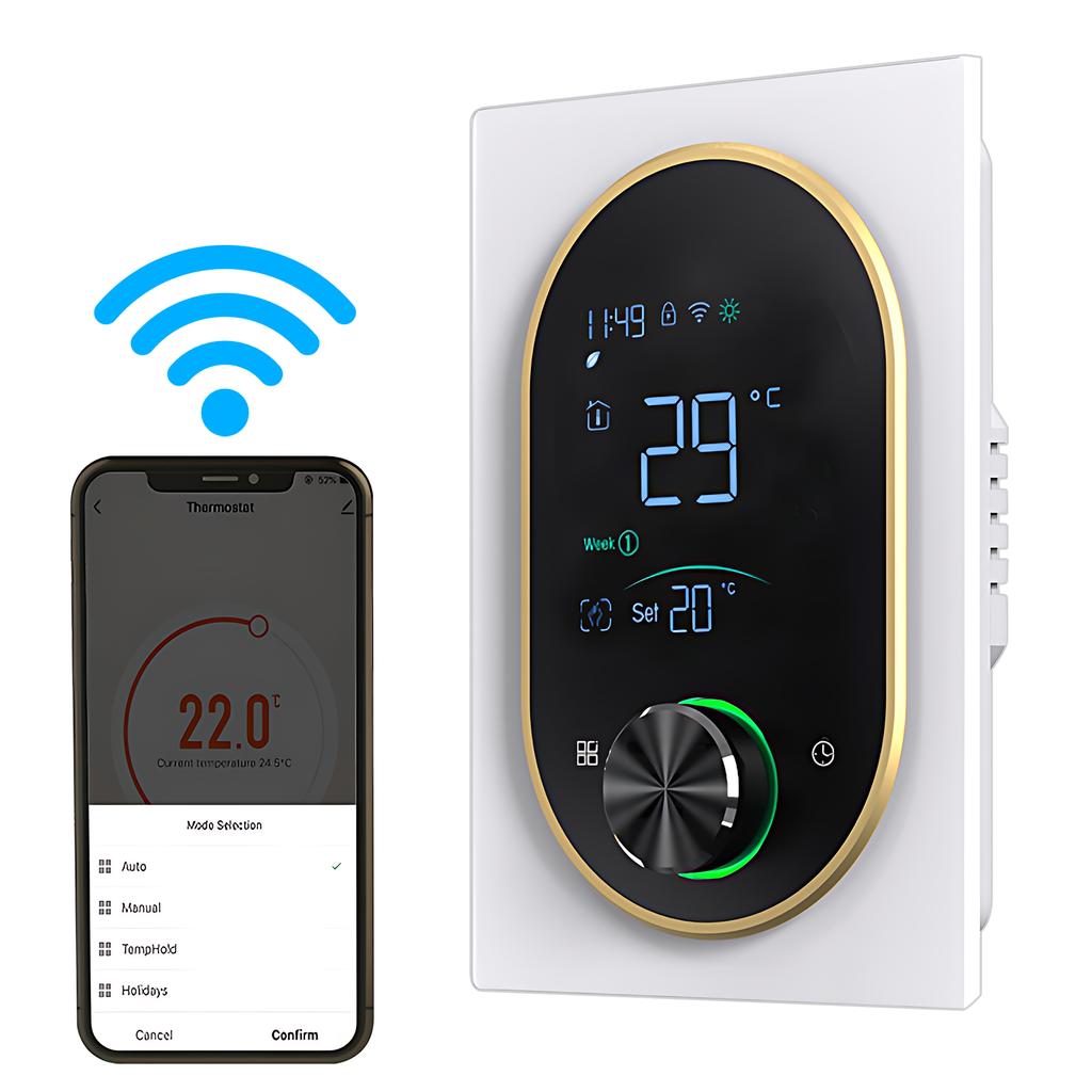 Smart Thermostat for House Water Electric Heating Water Gas Boiler AC Thermostat with VA Digital