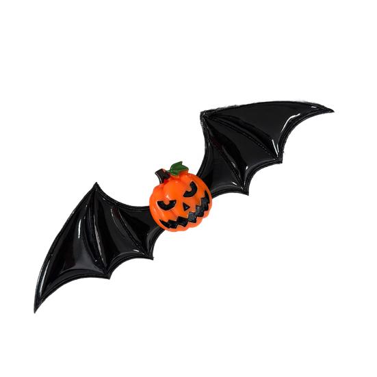 Хэллоуинская заколка для волос в темном стиле, крылья летучей мыши, дизайн тыквы и глазного яблока, пародийная заколка для волос, универсальный готический уличный аксессуар для волос для вечеринки