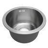 Kitchen Sink Undermount 304 Stainless Steel Single Bowl Mini Round Sink with Strainer 28cm Outer
