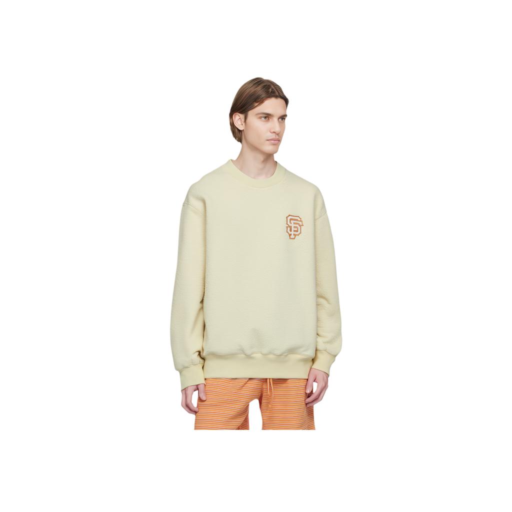 Новая унисекс толстовка MLB светло-желтая 3AMTB0726-14YEL