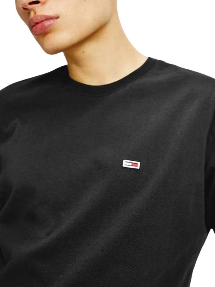 Tommy Jeans Black Regular Fit Men's T-shirt, Size XL