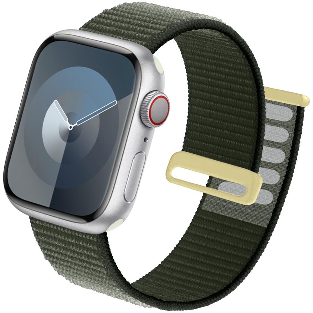 2 шт. Ремешки Для Apple Watch Band 44 мм 40 мм 45 мм 46 мм 42 мм 49 мм 41 мм Нейлоновый петлевой браслет iwatch Серия 10 9 8 7 6 5 3 se ultra 2
