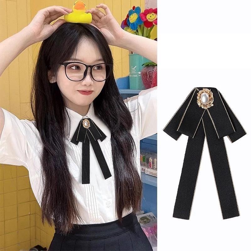 Japanese Style Bow Tie for Women Student Preppy Style Shirt Accessories JK