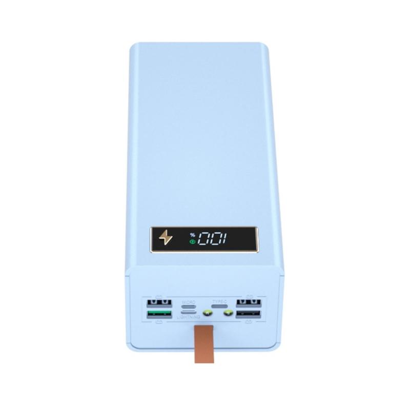 Бокс для хранения аккумуляторов 24x18650, чехол для повербанка с быстрой зарядкой PD, поддержка функций беспроводной зарядки/быстрой зарядки