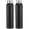 Stainless Steel Water Bottle (Pack of 2) | BIS-Approved | 900ml (Matte Black)