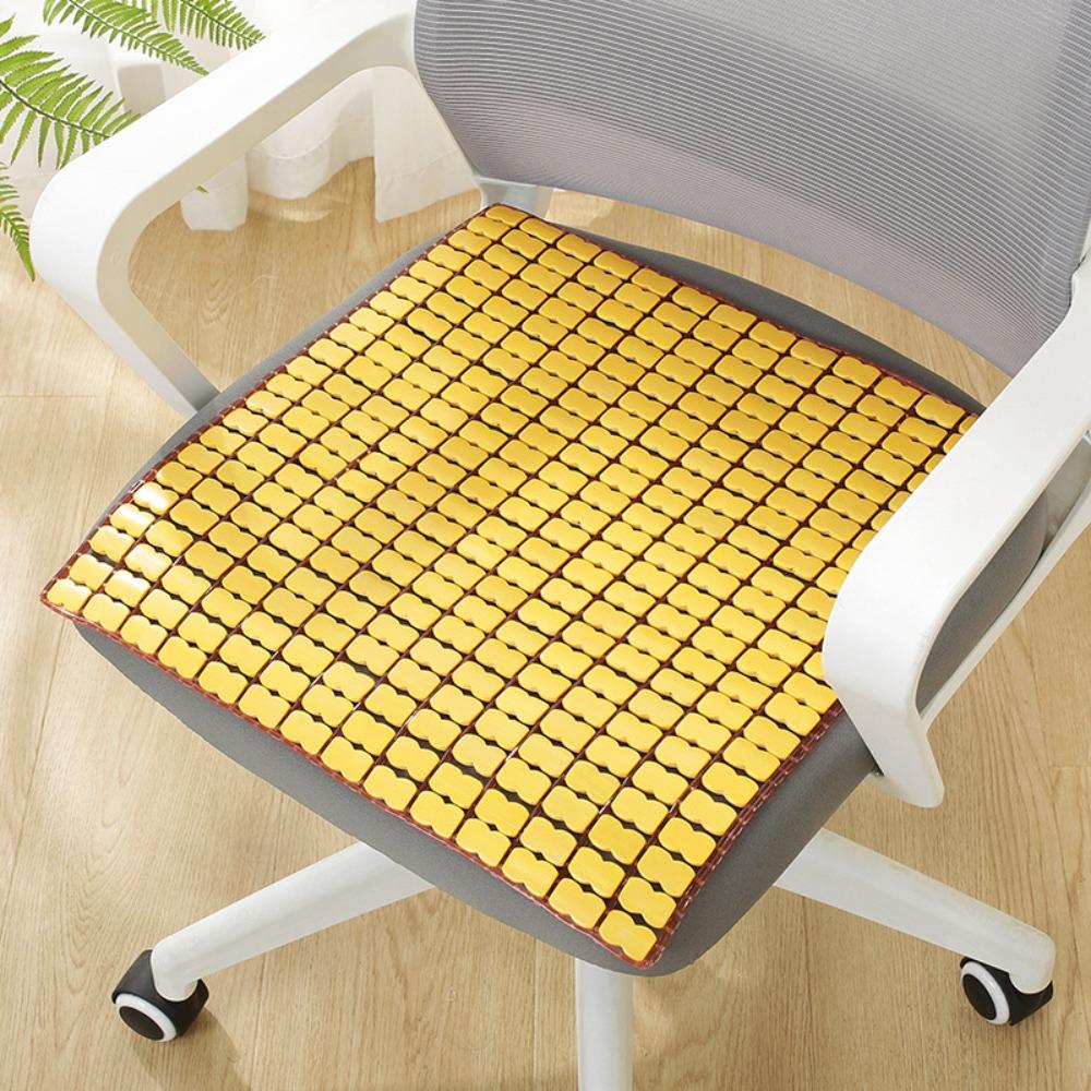 Bamboo Summer Cool Mat Square Chair Mat Non-slip Dining Table Mat  Living Room