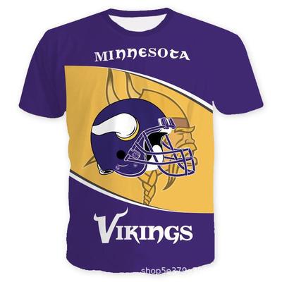 Футболка мужская спортивная с коротким рукавом и 3D цифровой печатью, NFL Sports Needle Eye