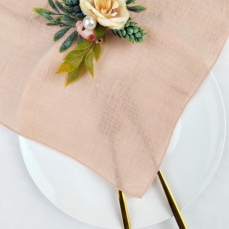 Set of 50 Cotton Cloth Napkins Gauze Fabric 30x30 Cm Factory Outlet Wedding Decor Everyday Use Dinner Tea Towel Table Village