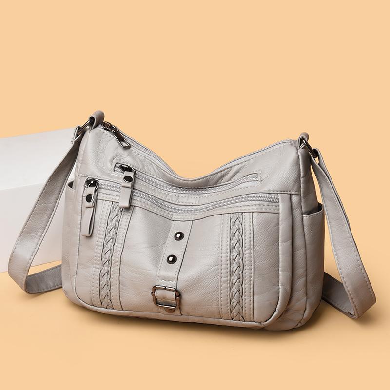 Женская сумка кроссбоди, сумка для мамы среднего возраста, сумка на плечо из мягкой кожи