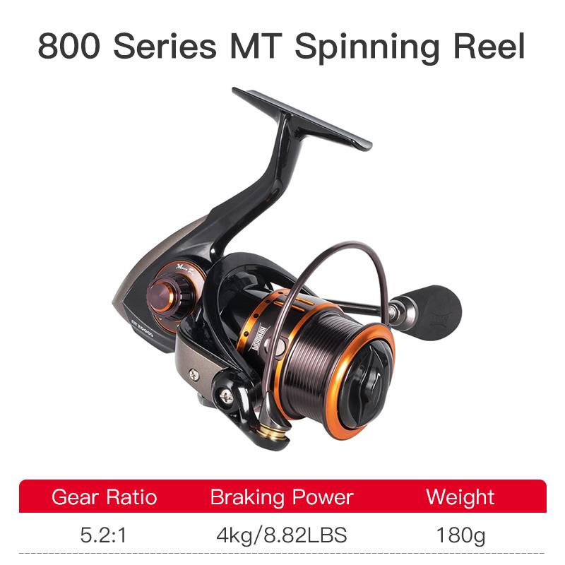 Kingdom Спиннинговая рыболовная катушка MICRO FLY 800 1000 2000 3000, легкая катушка для джиговой ловли, катушка для приманки, спиннинговые катушки для пресной и морской воды