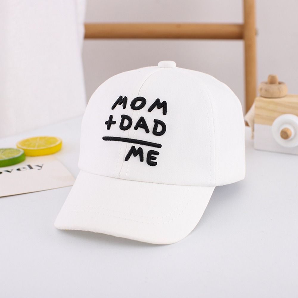 MOM+DAD=ME Embroidery Baseball Caps Cute Sunscreen Hats Fashion Children's Cap For Boys Girls